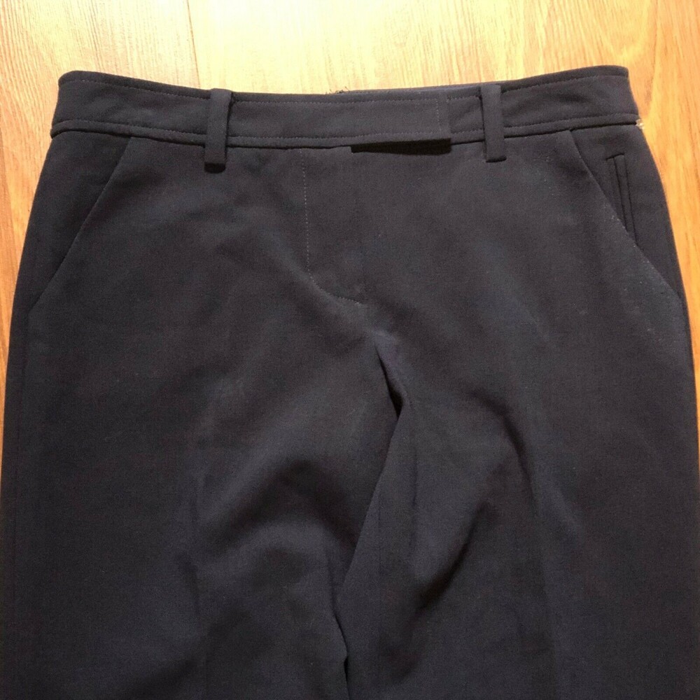 Trina Turk Trousers Pants Navy Blue Size 4 O026 $300 - Picture 2 of 8